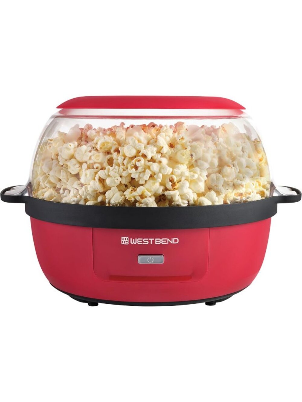 Hot Oil Popcorn Popper Machine with Large Serving Bowl & Stirring Rod - 6 Qt
